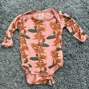 Kate Quinn Long Sleeve Lap Neck Bodysuit | Lily Pad | Bamboo | Size 0-3 Months